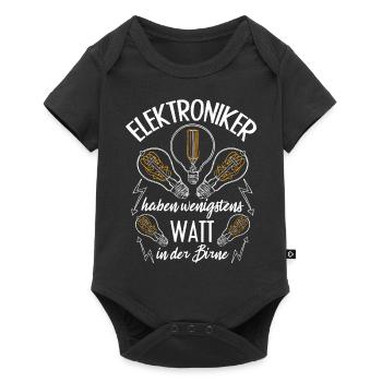 Les électroniciens ont au moins des watts dans la tête - Body à manches courtes Premium Bébé - noir - Devant