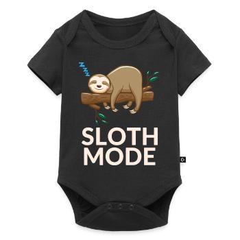 sloth - Baby Premium short-sleeve bodysuit - black - Front
