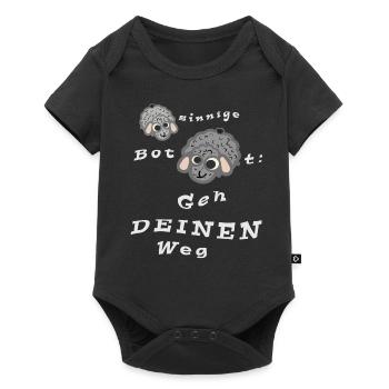 Geh DEINEN Weg - Baby Premium Kurzarmbody - Schwarz - Vorne