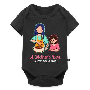 Design d’amour pour la fête des mères - Body à manches courtes Premium Bébé - noir - Devant