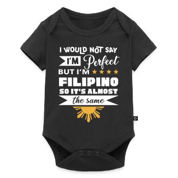 Almost perfect joke for Filipino Americans - Baby Premium short-sleeve bodysuit - black - Front