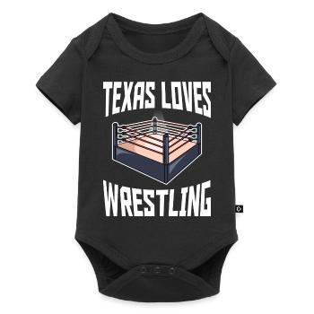Texas wrestling design for proud Texas fans - Baby Premium short-sleeve bodysuit - black - Front
