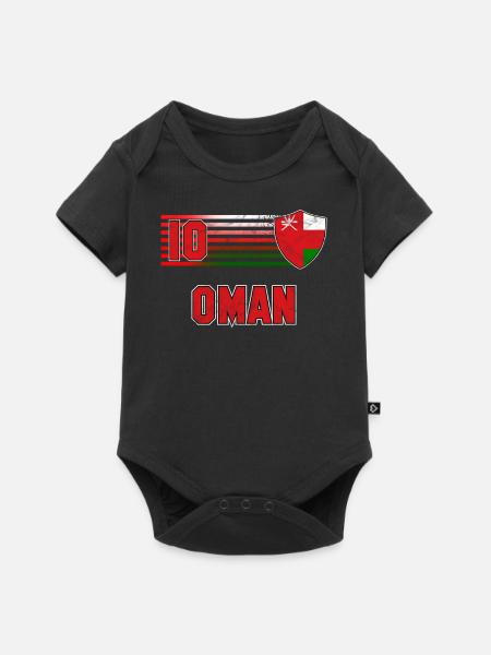 Oman - Baby Premium Kurzarmbody - Schwarz