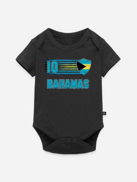 Bahamas - Baby Premium Kurzarmbody - Schwarz