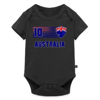 Australia - Baby Premium short-sleeve bodysuit - black - Front