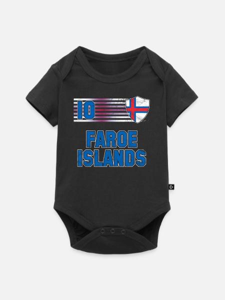 Färöer Inseln - Baby Premium Kurzarmbody - Schwarz