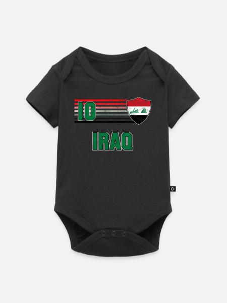 Irak - Baby Premium Kurzarmbody - Schwarz