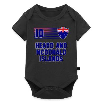 Heard and Mcdonald Islands - Baby Premium short-sleeve bodysuit - black - Front