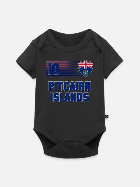Pitcairninseln - Baby Premium Kurzarmbody - Schwarz