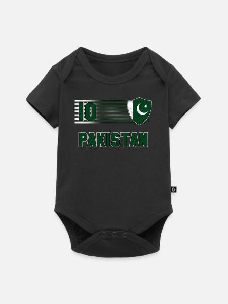 Pakistan - Baby Premium Kurzarmbody - Schwarz
