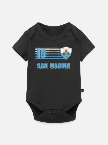 San Marino - Baby Premium Kurzarmbody - Schwarz