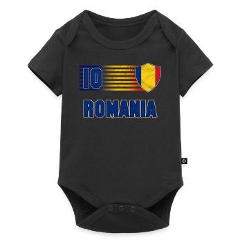 Roumanie - Body à manches courtes Premium Bébé - noir - Devant