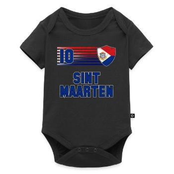 Sint Maarten - Baby Premium Kurzarmbody - Schwarz - Vorne