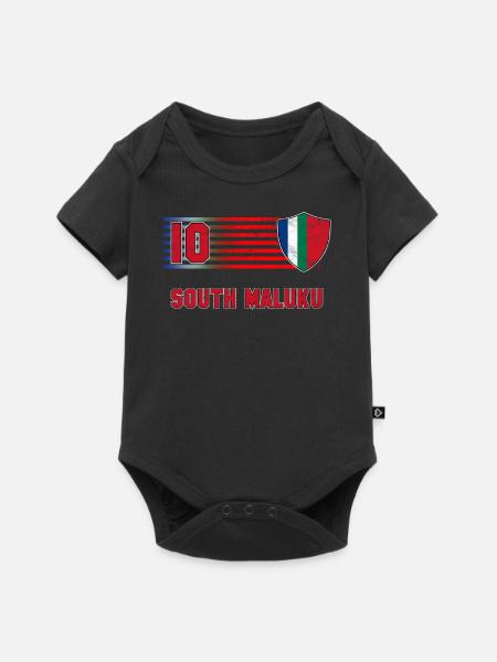 Republik Maluku Selatan - Baby Premium Kurzarmbody - Schwarz