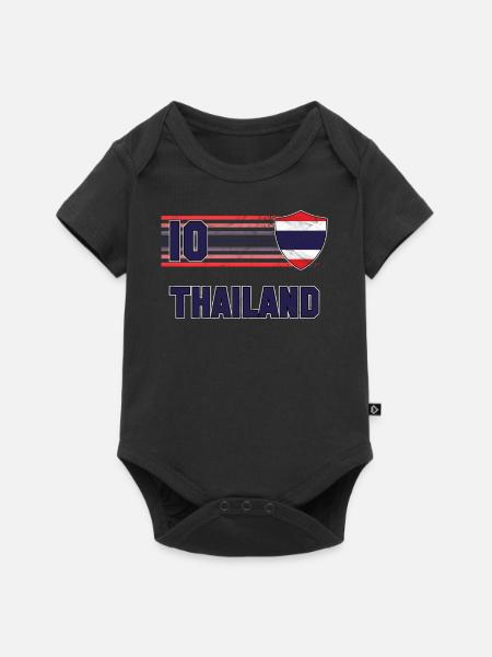 Thailand - Baby Premium Kurzarmbody - Schwarz
