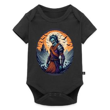 Gruseliges Halloween-partykostüm Zombie-krieger - Baby Premium short-sleeve bodysuit - black - Front