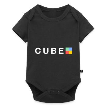 Cube Logo - Baby Premium Kurzarmbody - Schwarz - Vorne