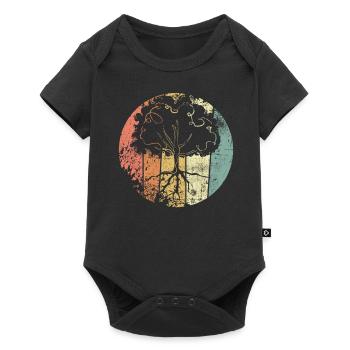 Climate Protection Tree - Baby Premium short-sleeve bodysuit - black - Front