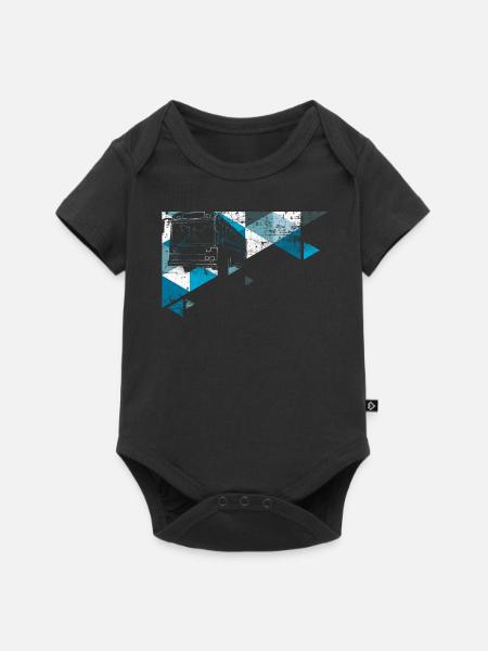 Bus - Baby Premium Kurzarmbody - Schwarz