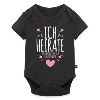 Mariée enterrement de vie de garçon - Body à manches courtes Premium Bébé - noir - Devant