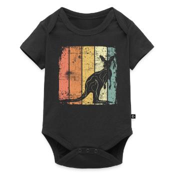 Kangourou - Body à manches courtes Premium Bébé - noir - Devant