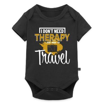 Reisen - Baby Premium Kurzarmbody - Schwarz - Vorne