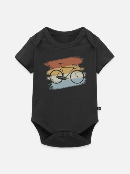 Rennrad - Baby Premium Kurzarmbody - Schwarz