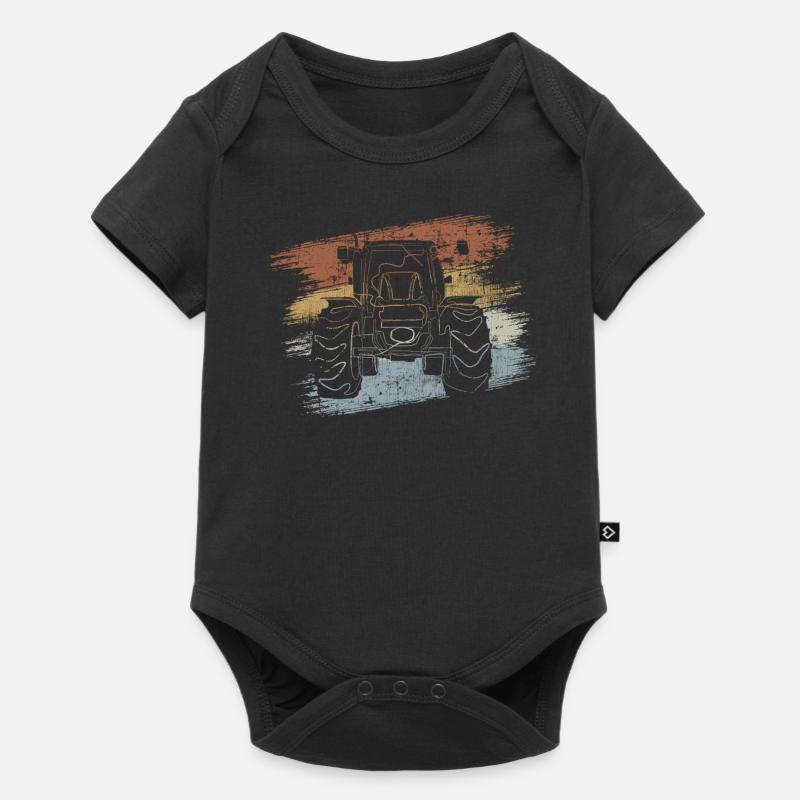 Traktor - Baby Premium Kurzarmbody - Schwarz