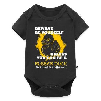 Squeaky Duck Ducks - Baby Premium short-sleeve bodysuit - black - Front