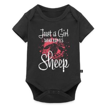 Sheep Farmer Girl - Baby Premium short-sleeve bodysuit - black - Front