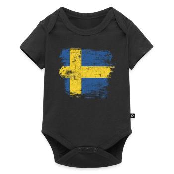 Sweden - Baby Premium short-sleeve bodysuit - black - Front