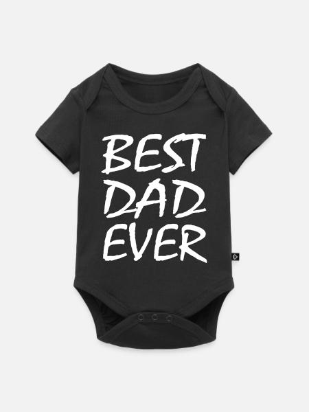 Bester vater - Baby Premium Kurzarmbody - Schwarz