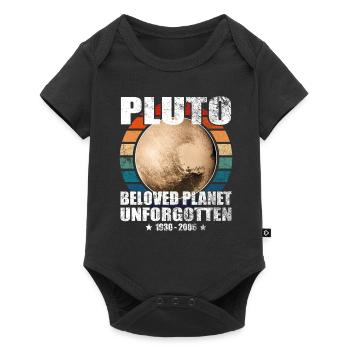 Pluton est une planète, la mémoire, inoubliable - Body à manches courtes Premium Bébé - noir - Devant