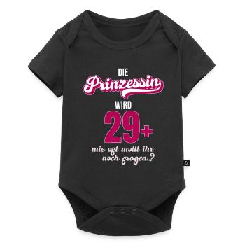 Ich bin 29 +. Ideal als Geschenk zum 30er. - Baby Premium Kurzarmbody - Schwarz - Vorne