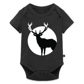 Cerf - Body à manches courtes Premium Bébé - noir - Devant