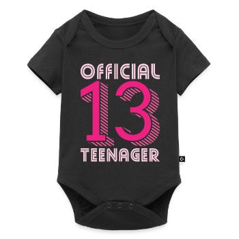 Official Teenager 13 - Baby Premium Kurzarmbody - Schwarz - Vorne