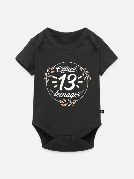 Official Teenager 13 - Baby Premium short-sleeve bodysuit - black