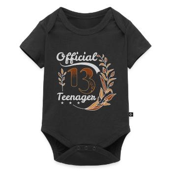 Official Teenager 13 - Baby Premium Kurzarmbody - Schwarz - Vorne