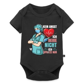 Ausbildung Medizinische Fachangestellte MFA - Baby Premium Kurzarmbody - Schwarz - Vorne