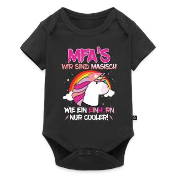 Ausbildung Medizinische Fachangestellte MFA - Baby Premium Kurzarmbody - Schwarz - Vorne
