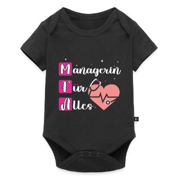 Ausbildung Medizinische Fachangestellte MFA - Baby Premium Kurzarmbody - Schwarz - Vorne