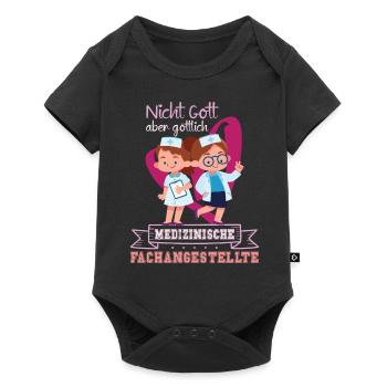 Ausbildung Medizinische Fachangestellte MFA - Baby Premium Kurzarmbody - Schwarz - Vorne