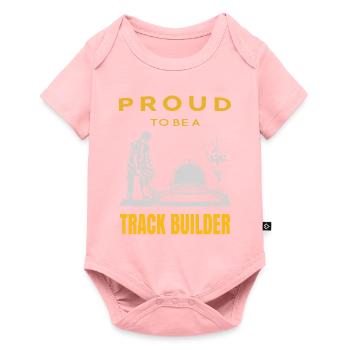 Fier constructeur de chenilles - Body à manches courtes Premium Bébé - rose - Devant