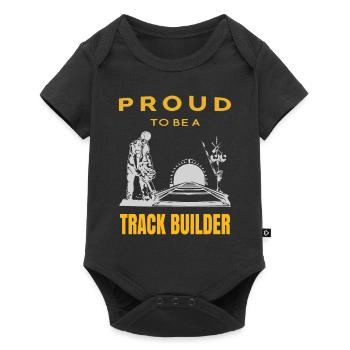 Fier constructeur de chenilles - Body à manches courtes Premium Bébé - noir - Devant