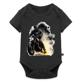 Motorcycle - Baby Premium short-sleeve bodysuit - black - Front