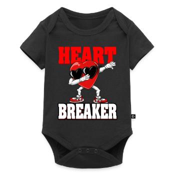 Dabbing Heart Breaker Drôle Messieurs Enfants Garçons - Body à manches courtes Premium Bébé - noir - Devant