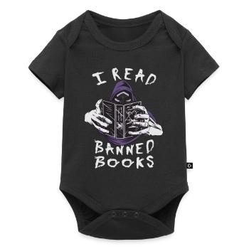 I read banned books Creepy creature - Baby Premium short-sleeve bodysuit - black - Front