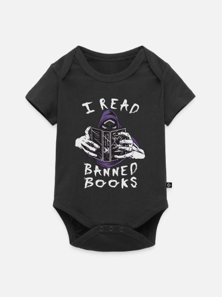 I read banned books Creepy creature - Baby Premium short-sleeve bodysuit - black