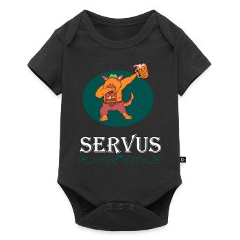 Tracht Bayrisch Trachten Bayern Ersatz Bär Tirol - Baby Premium short-sleeve bodysuit - black - Front