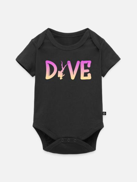 tauchen - Baby Premium Kurzarmbody - Schwarz
